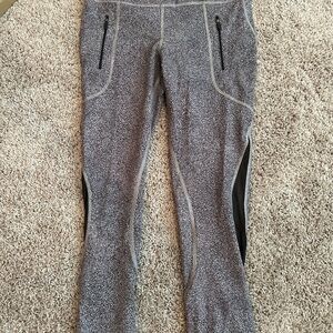lululemon athletica Gray Leggings with Black Accents